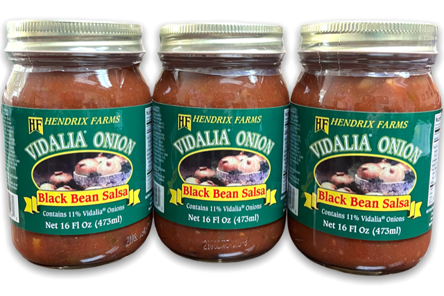 Hendrix Farms Vidalia Onion Black Bean Salsa 3-Jar Box