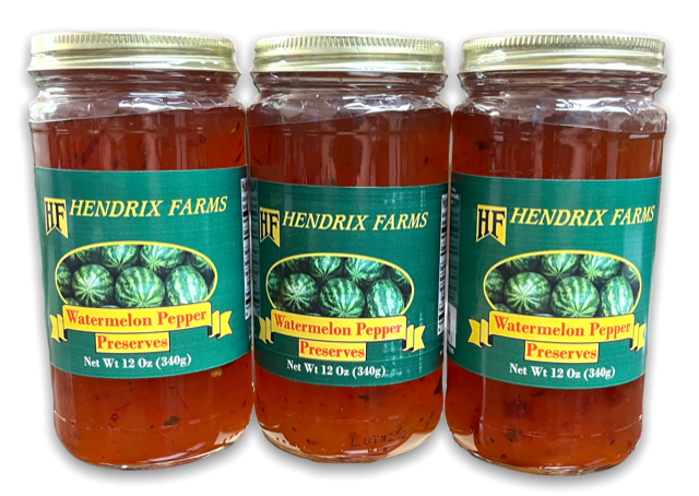 Hendrix Farms Watermelon Pepper Preserves 3-Jar Set